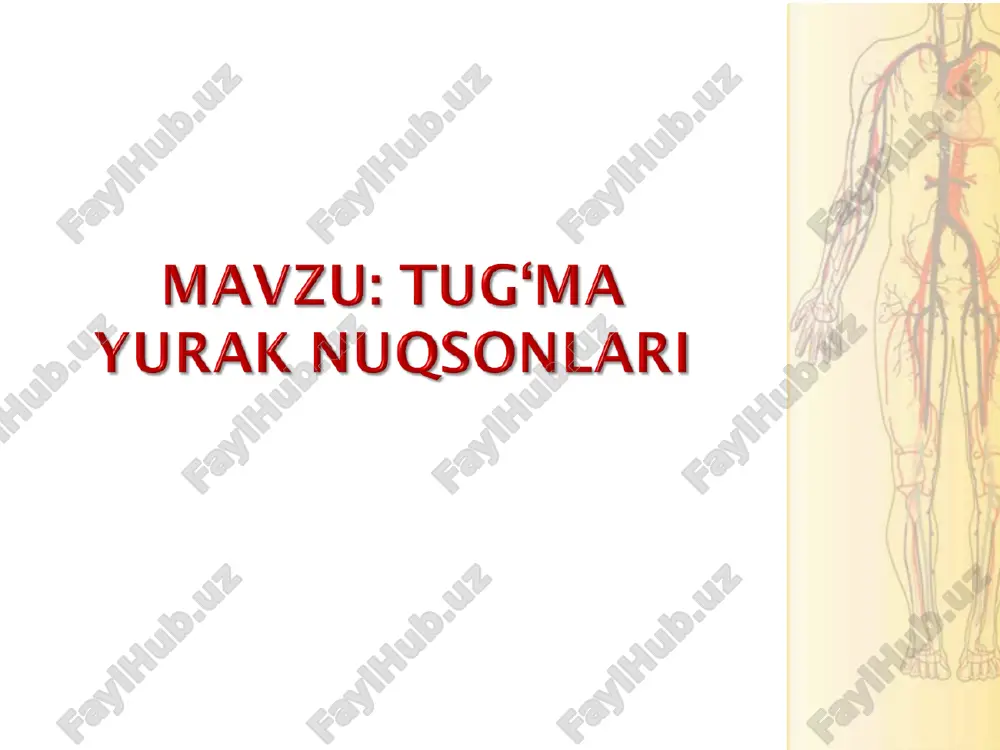 tug’ma yurak nuqsonlari — PPT