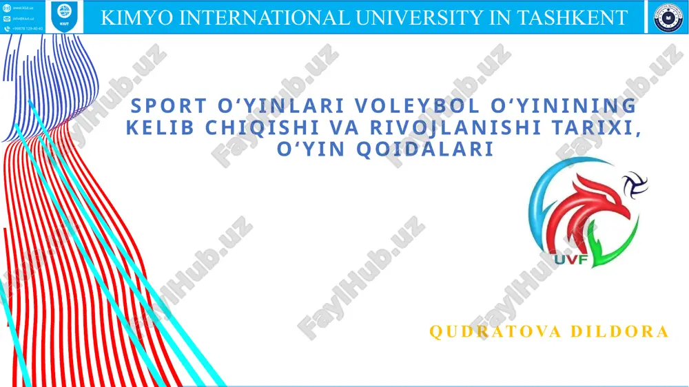voleybol oyini — PPTX