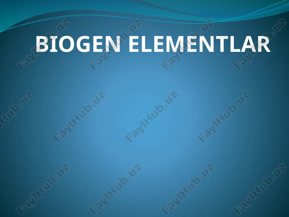 biogen elementlar — ZIP