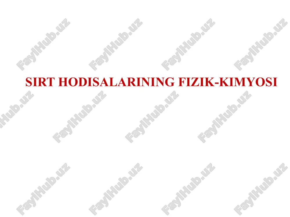 sirt hodisalarining fizik-kimyosi — ZIP