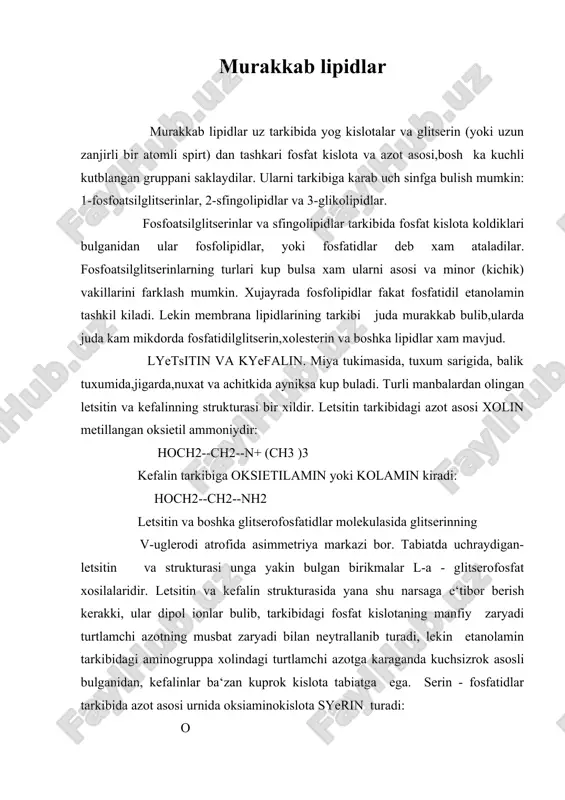 murakkab lipidlar — ZIP