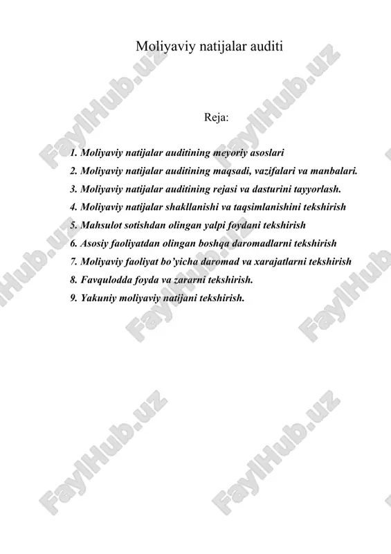 moliyaviy natijalar auditi — ZIP