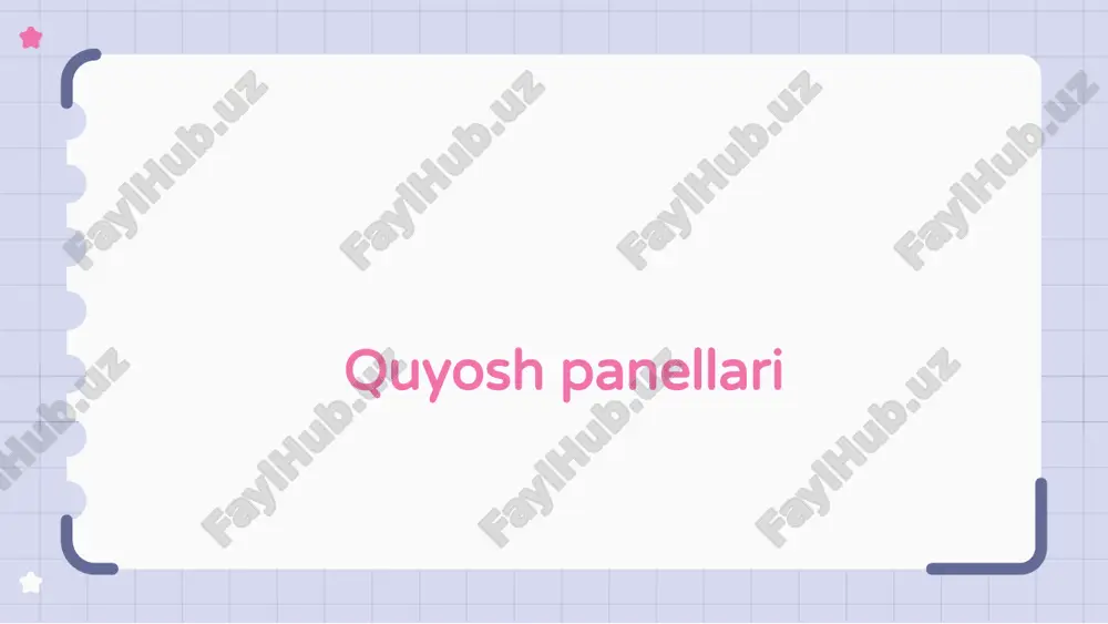 quyosh panellari — ZIP