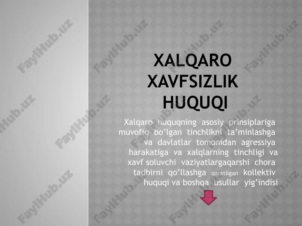 xalqaro xavfsizlik huquqi — ZIP