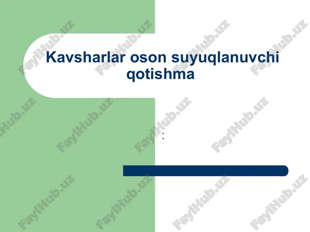 kavsharlar oson suyuqlanuvchi qotishma — ZIP