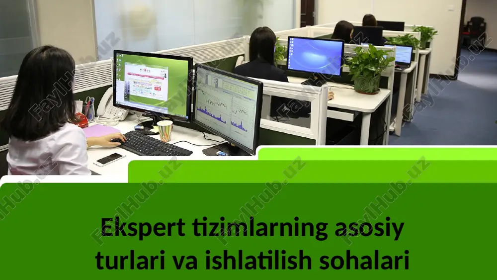 ekspert tizimlarning asosiy turlari va ishlatilish sohalari — ZIP
