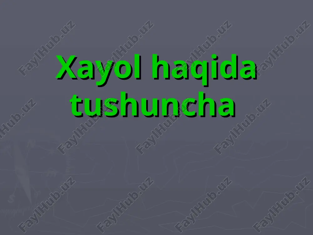 xayol haqida tushuncha — ZIP