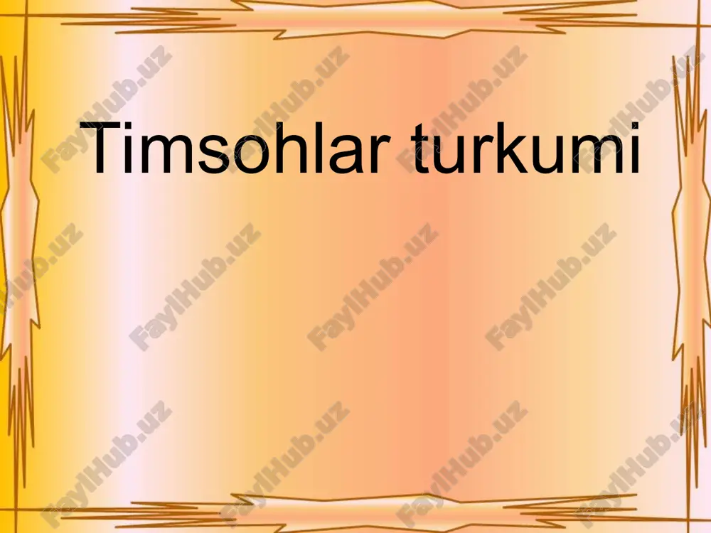 timsohlar turkumi — ZIP