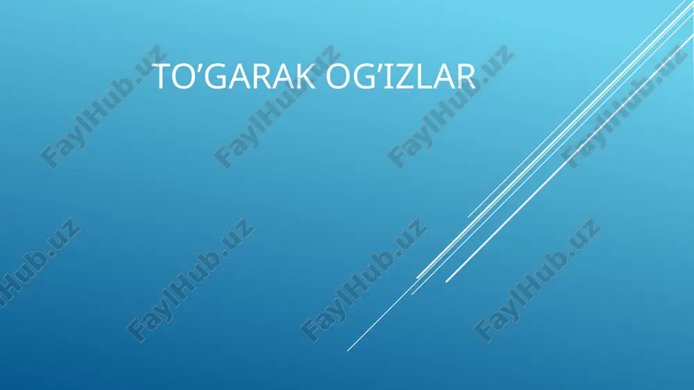 to’garak og’izlar — PPTX