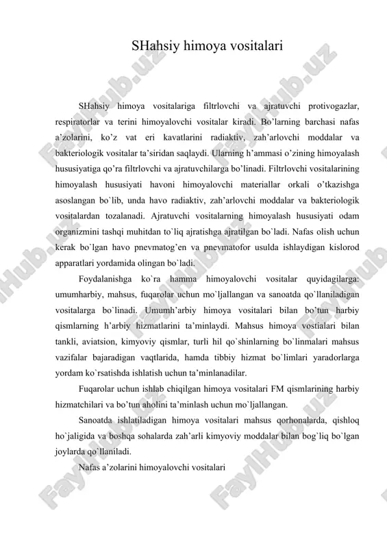 shahsiy himоya vоsitalari — DOC