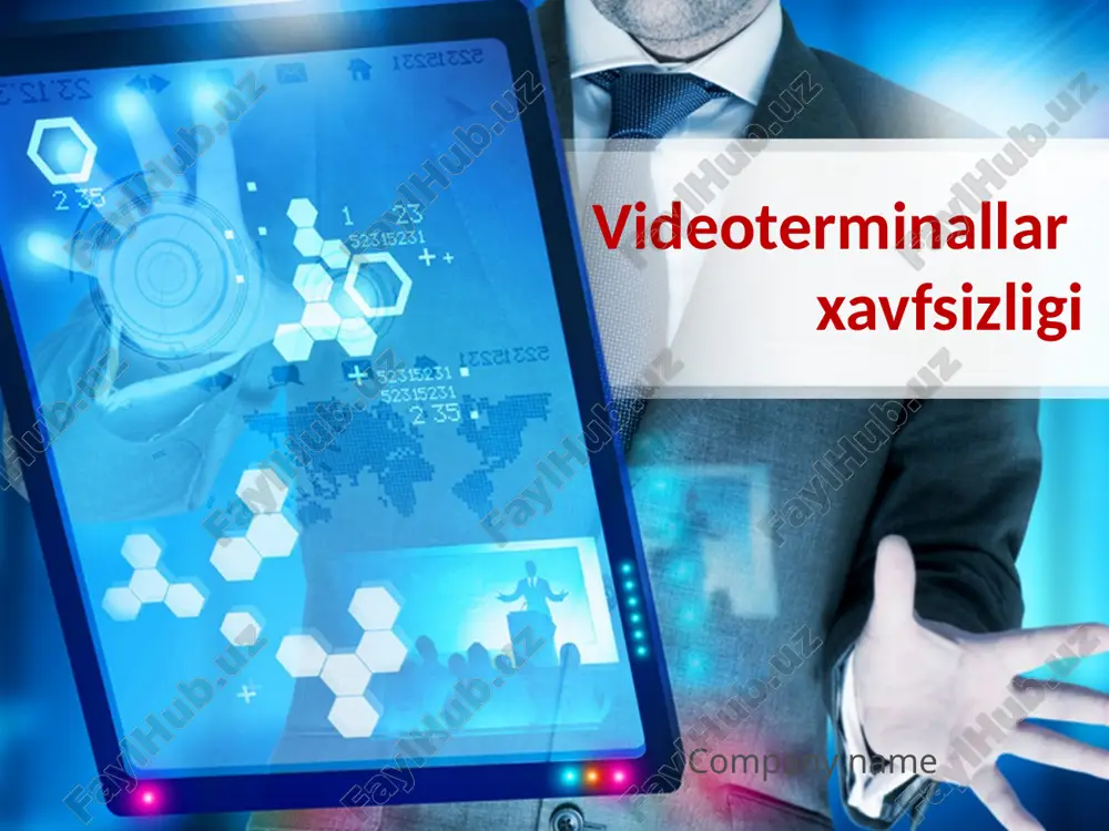 videoterminallar xavfsizligi — PPTX
