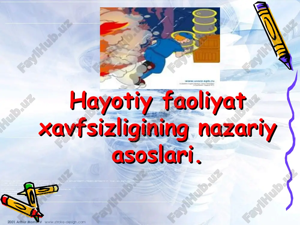 hayotiy faoliyat xavfsizligining nazariy asoslari — PPT