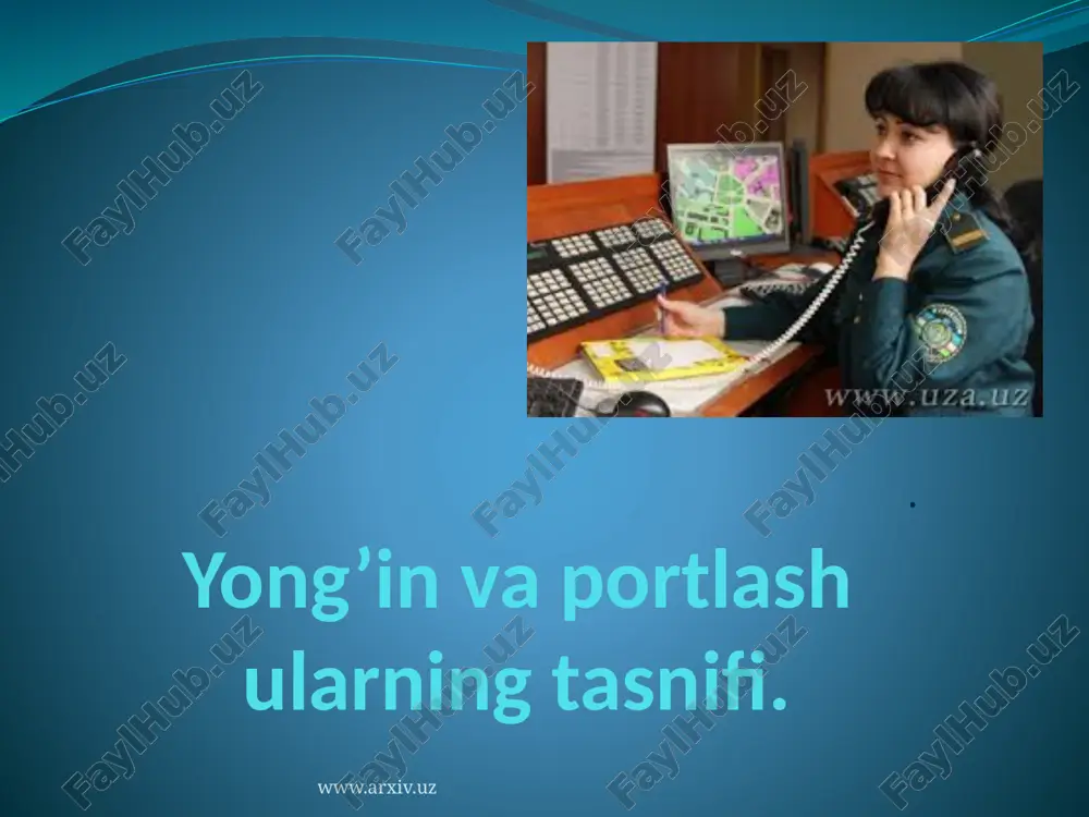yong’in va portlash ularning tasnifi — PPTX