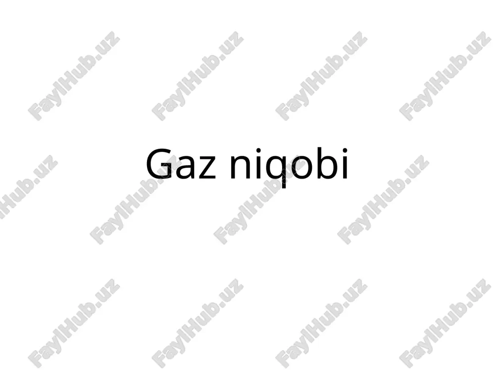 gaz niqobi — PPTX