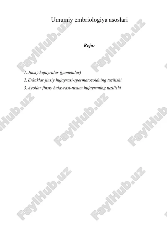 umumiy embriologiya asoslari — DOCX