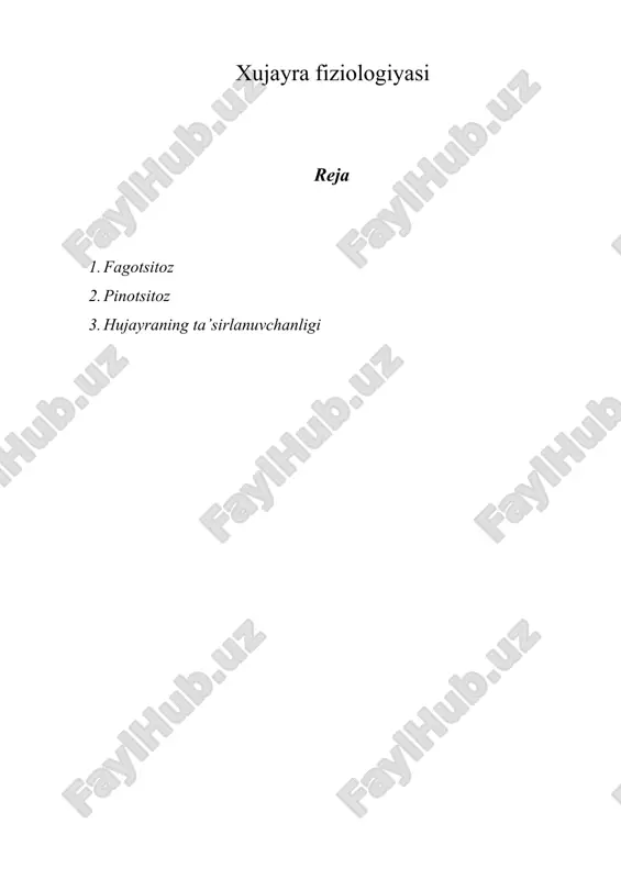 xujayra fiziologiyasi — DOCX