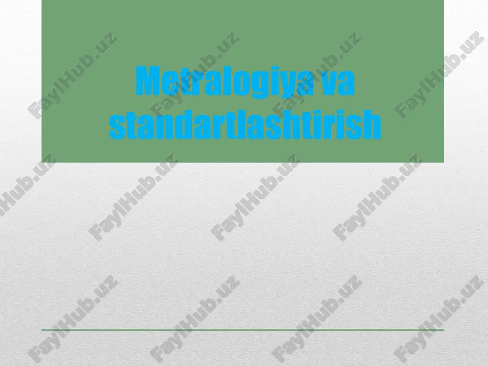 o’lchash vositalari — PPTX