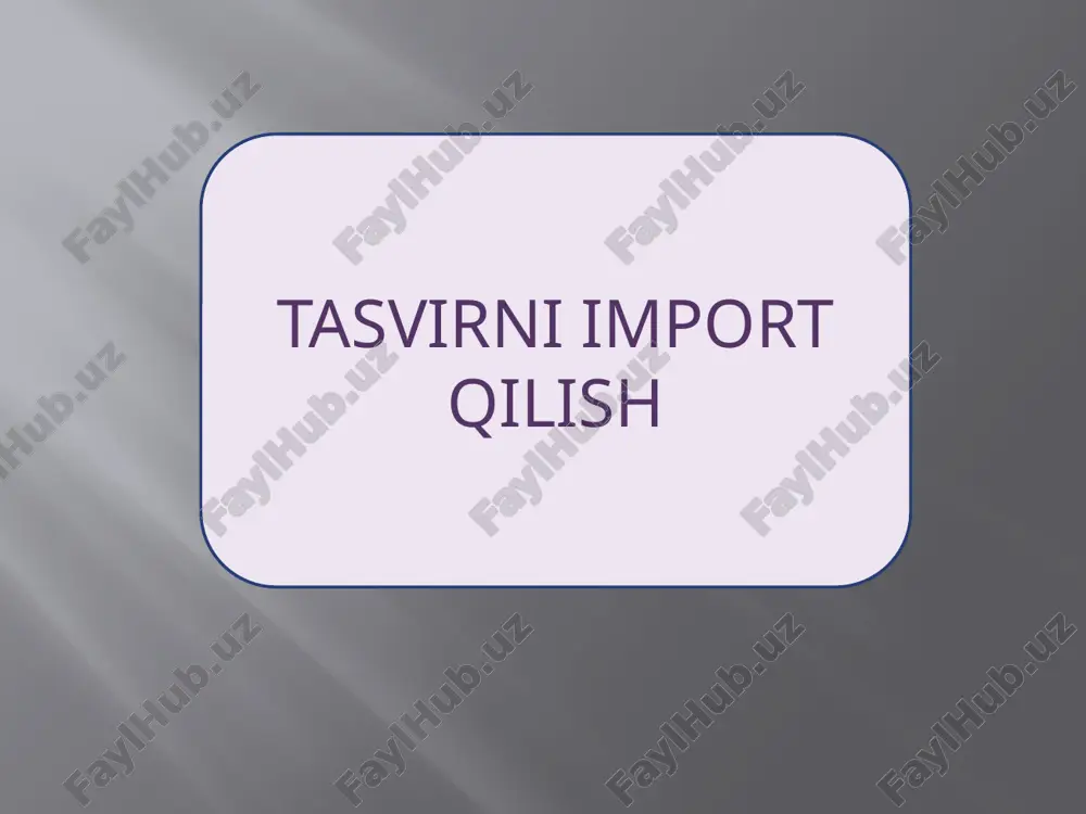 tasvirni import qilish — PPTX