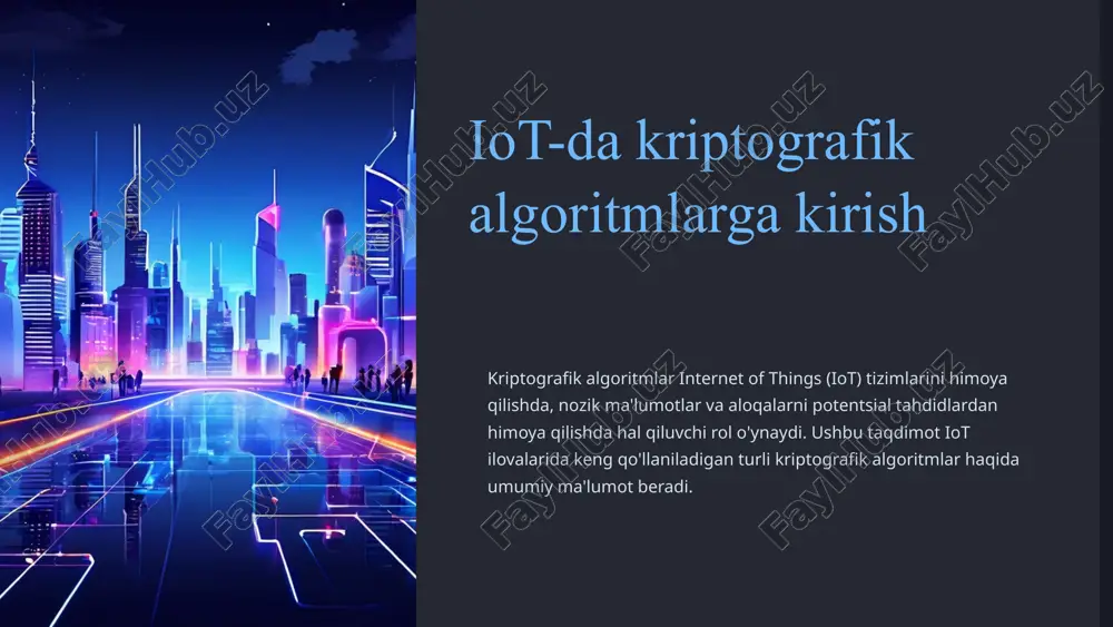kriptografik algoritmlar — PPTX