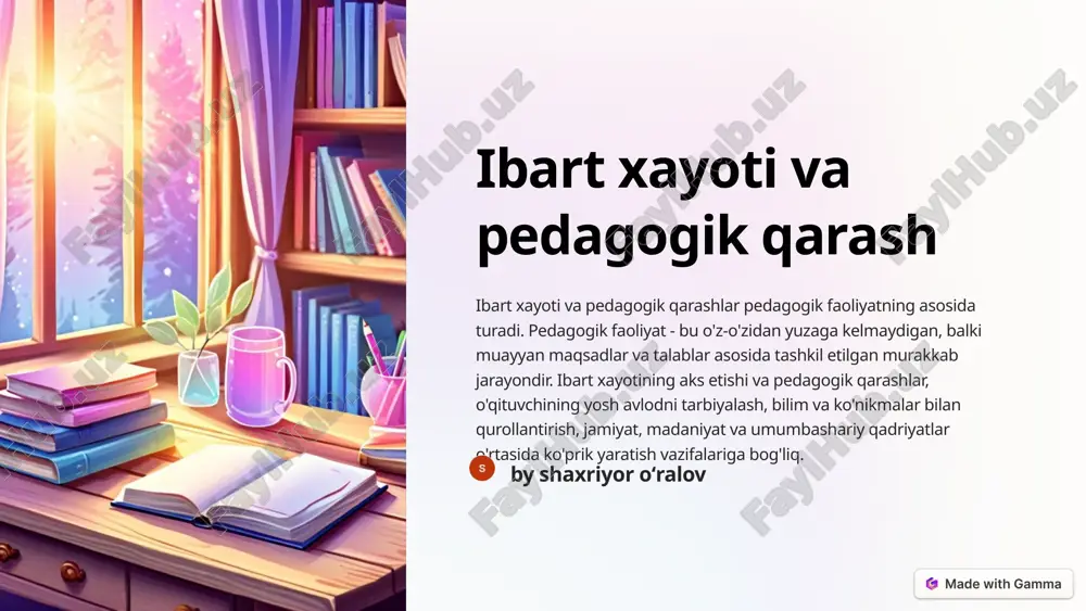 pedagogik qarash — PPTX