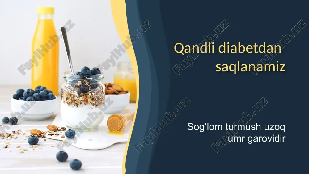 qandli diabet haqida — PPTX