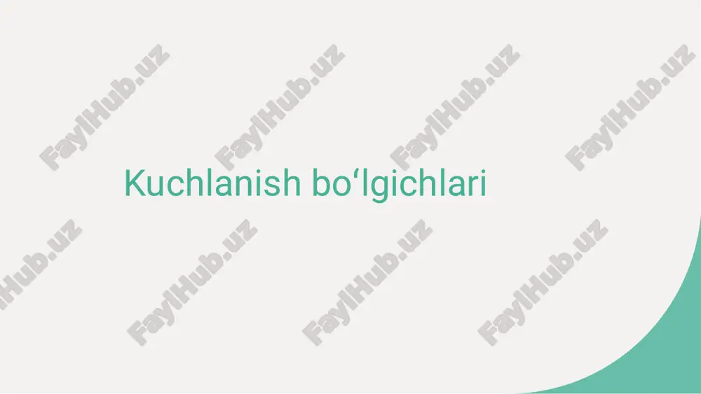 kuchlanish boʻlgichlari — PDF