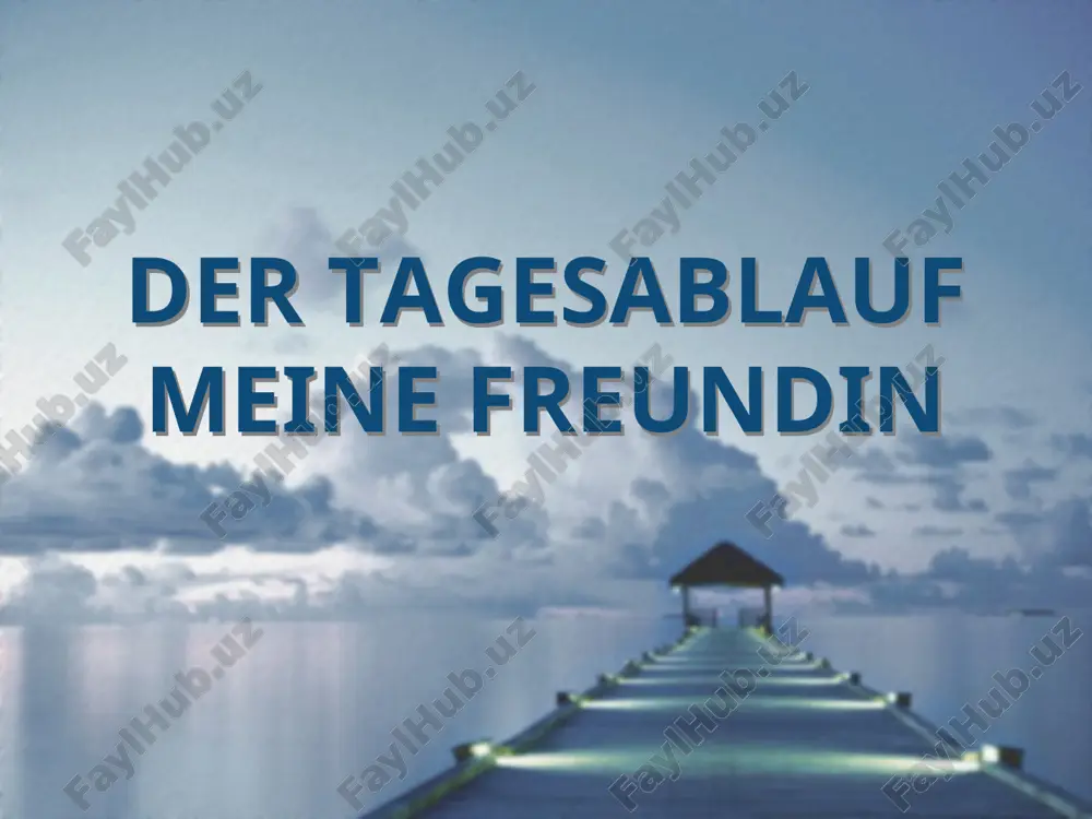 der tagesablauf — PPT