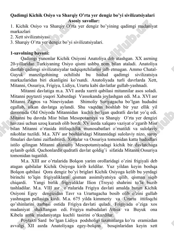 qadimgi kichik osiyo va sharqiy o’rta yer dengiz bo’yi sivilizatsiyalari 24 — DOCX