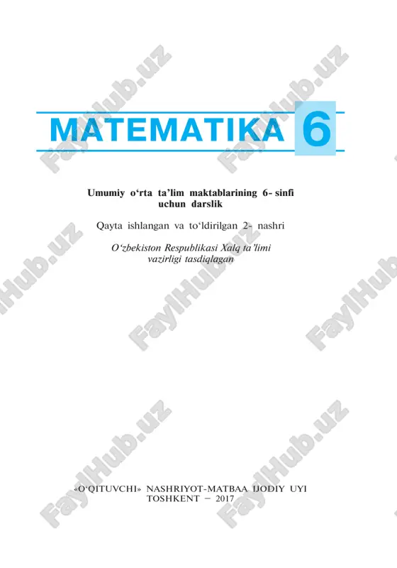 matematika 6-sinf — PDF