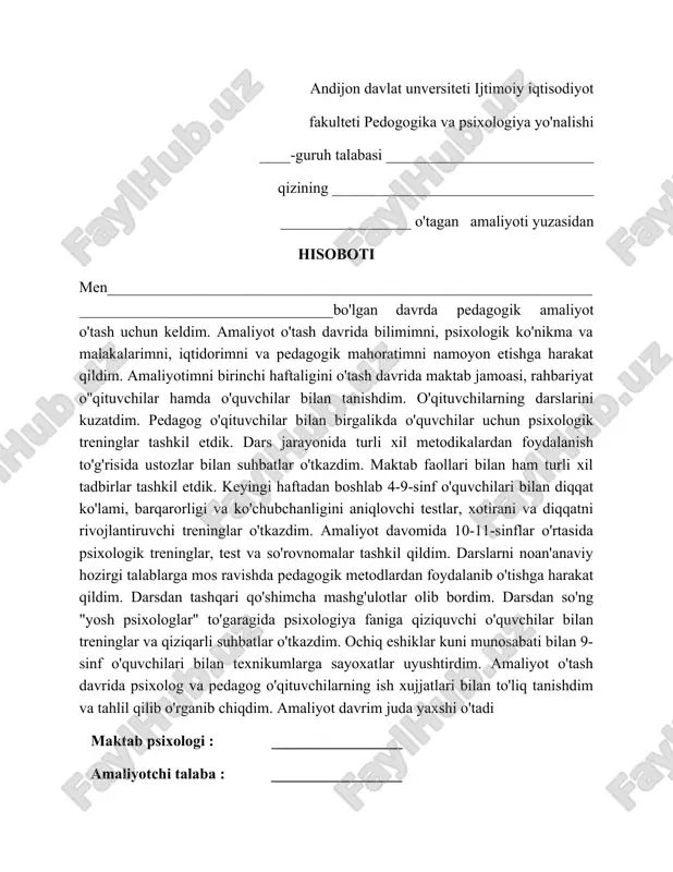 hisobot psixologiya.doc — DOC