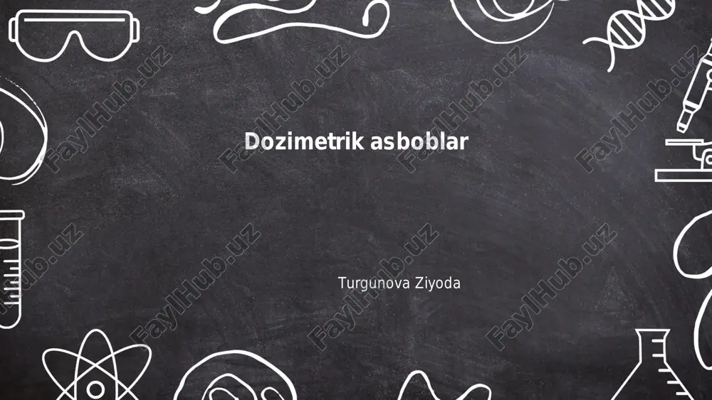 dozimetrik asboblar(ai) — PDF