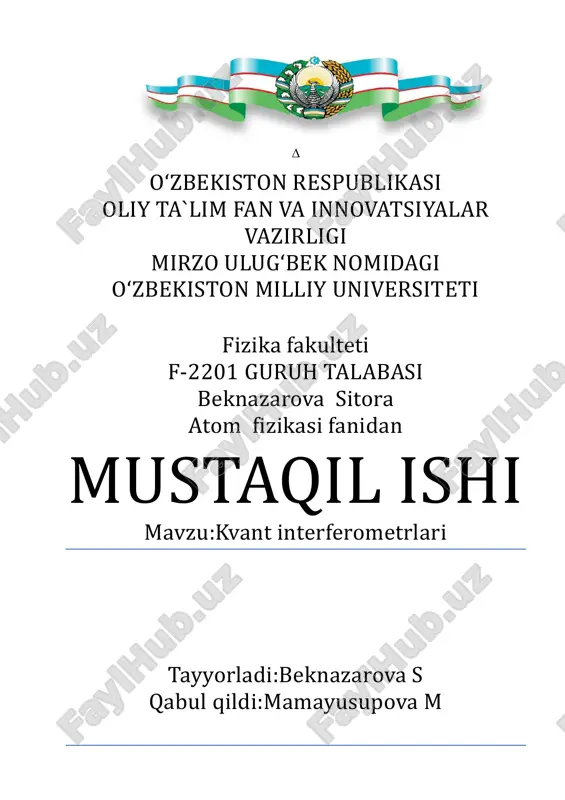 kvant interferometrlari 2 — PDF