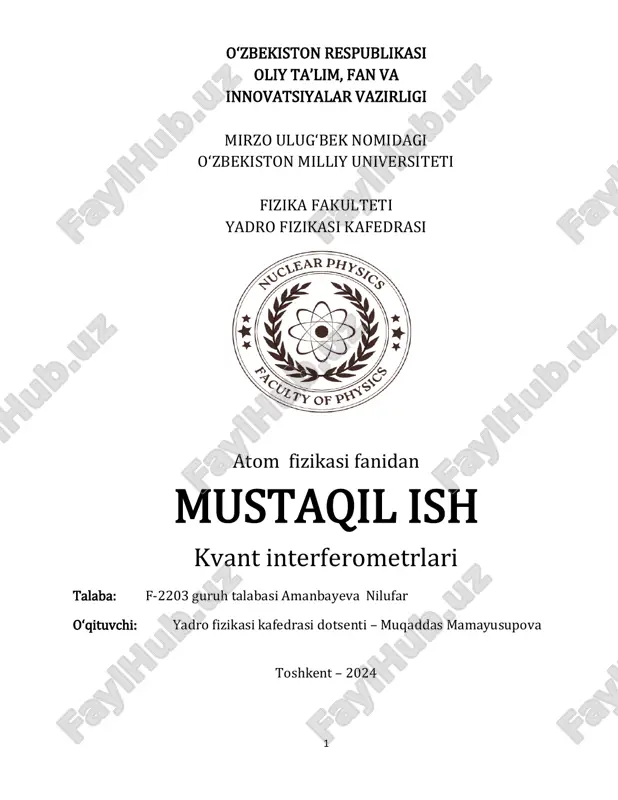 kvant interferometrlari 3 — PDF