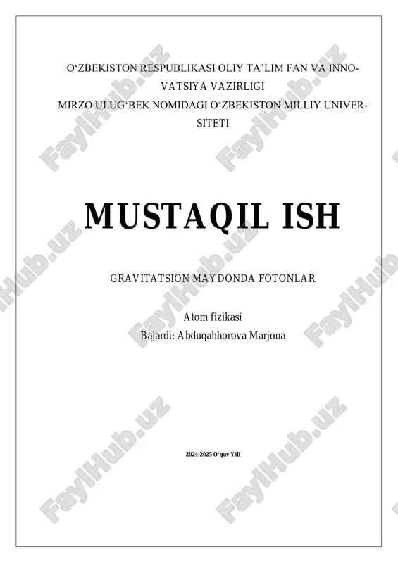 gravitatsion maydonda fotonlar 4 — PDF