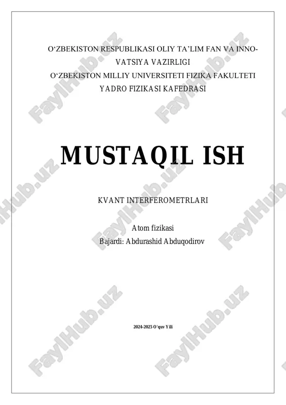 kvant interferometrlari 4 — PDF