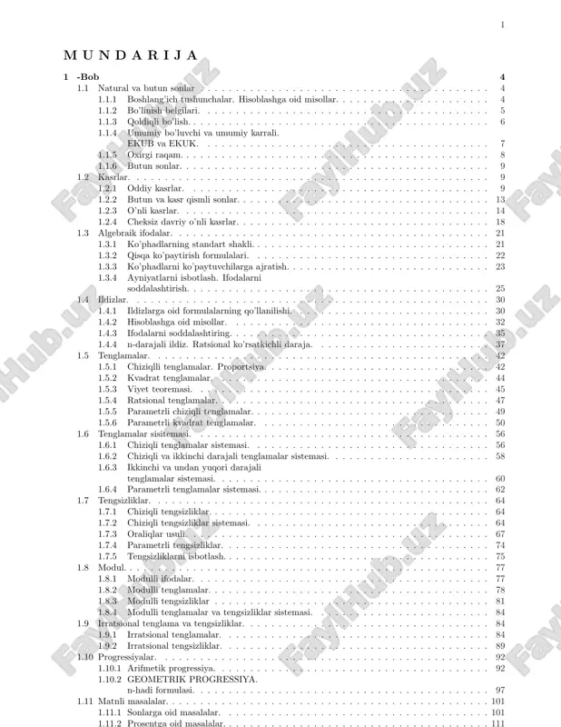 abituriyentlar uchun mavzulashtirilgan testlar toʻplami 1996-2007 ,oq toʻplam — PDF