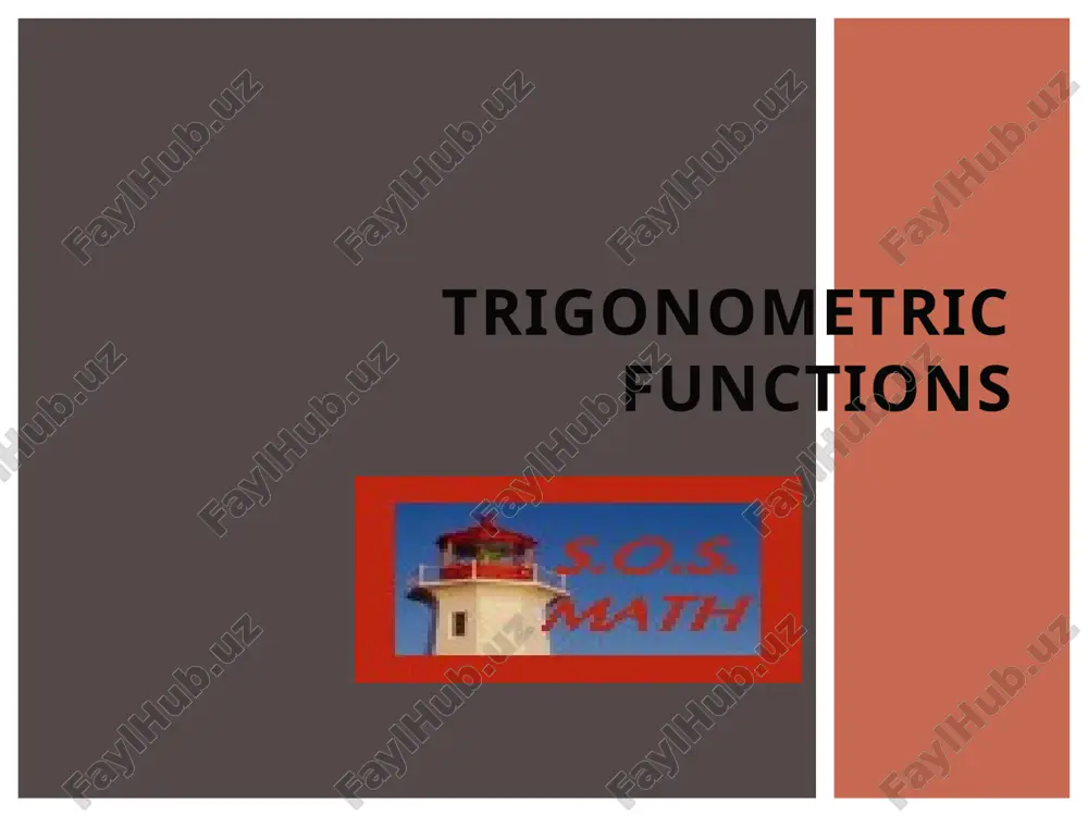 trigonometric functions — PPTX