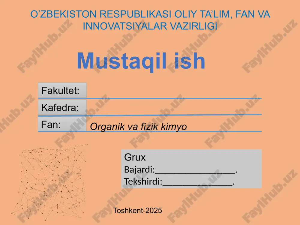 mustaqil ish — PPTX
