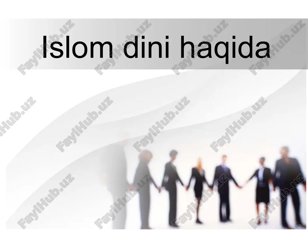 islom dini haqida — PPTX