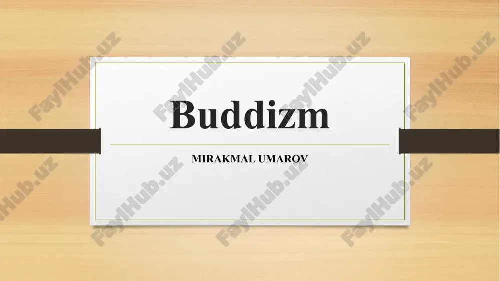 buddizm — PPTX