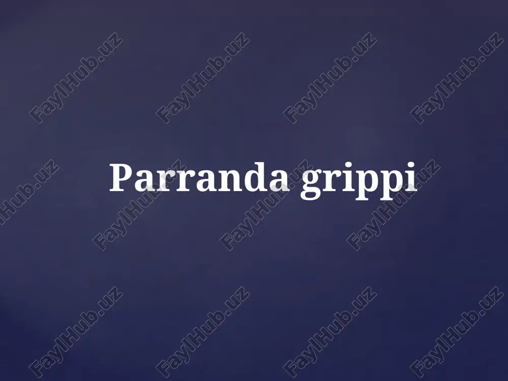 parranda grippi — PPTX