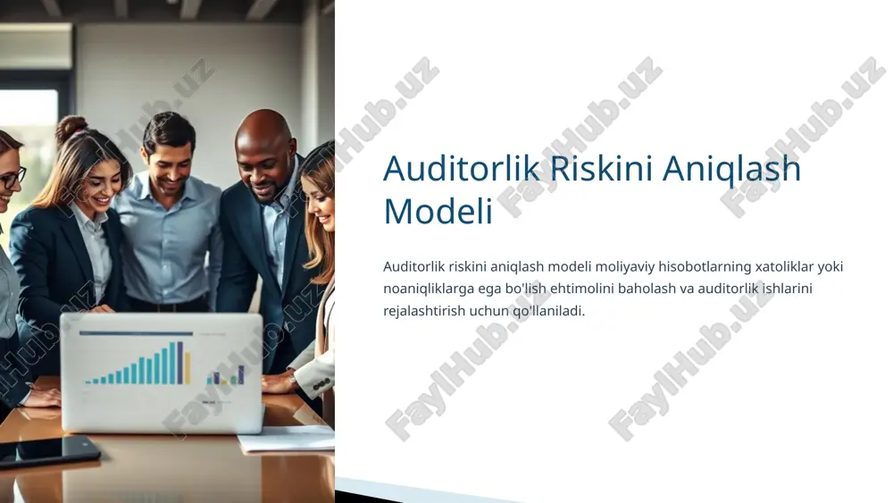 audit riskini aniqlash modeli — PPTX