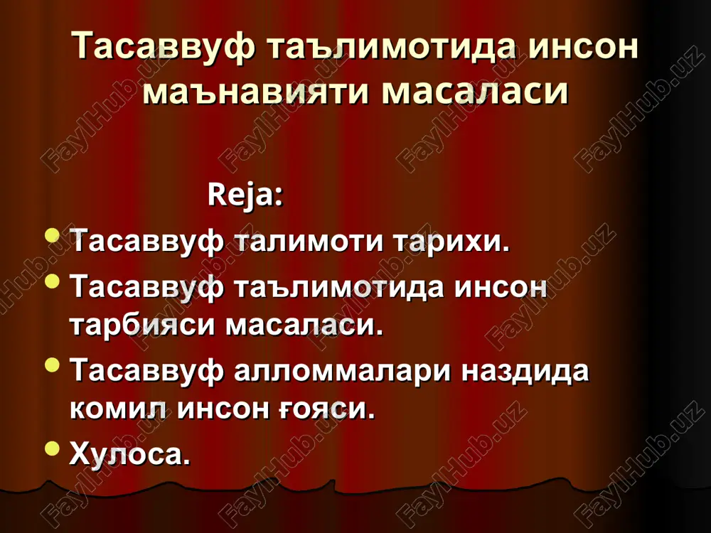 tasavvuf — PPT