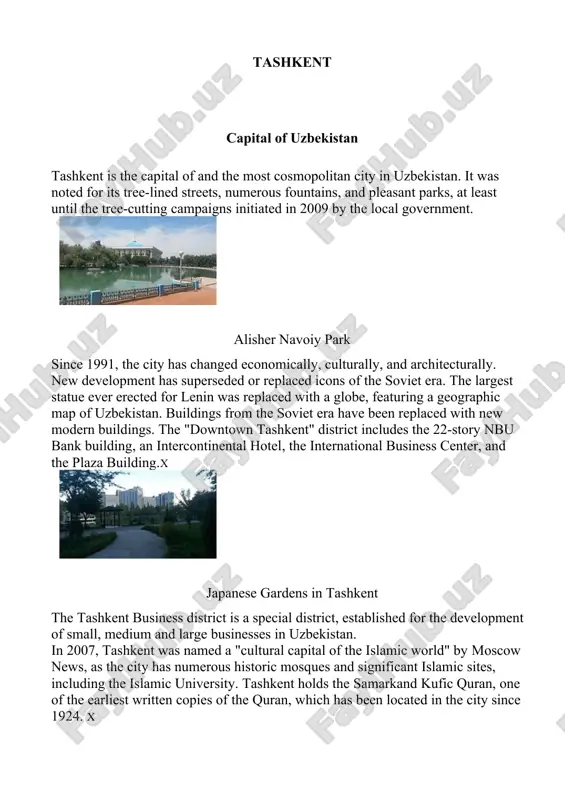 about tashkent — DOCX
