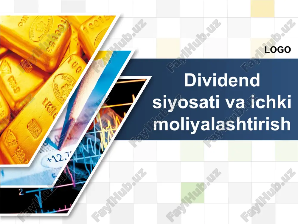 dividend siyosati va ichki moliyalashtirish — PPTX
