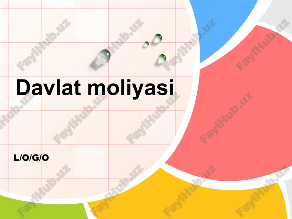 davlat moliyasi — PPTX