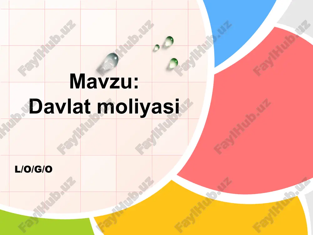 davlat moliyasi 1 — PPTX