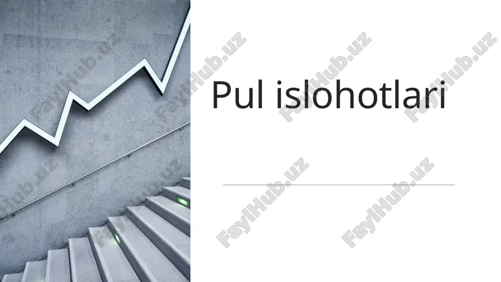 pul islohotlari — PPTX