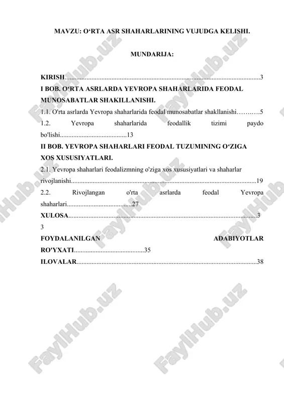 o’rta asr shaxarlarining vujudga kelishi.docx — DOCX