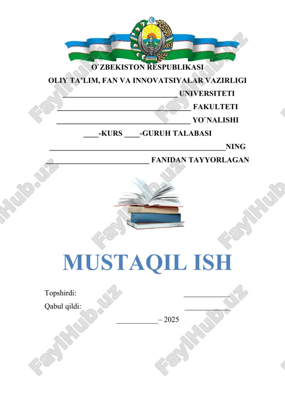 kasb ta’limi o’qituvchisining metodik ishlari — DOC
